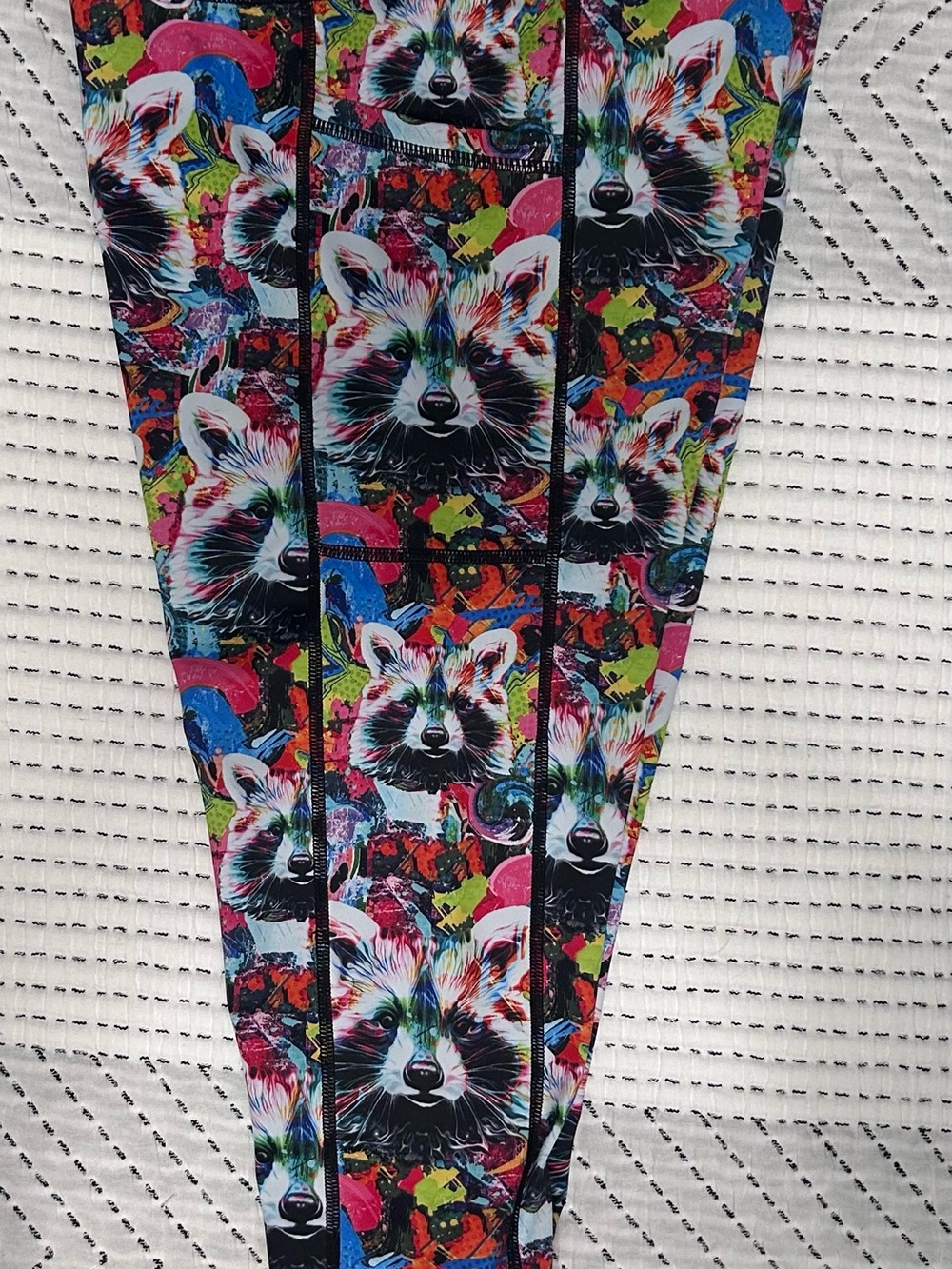 Constantly Varied Gear Multicolor Raccoon Print Joggers - Picture 2 of 3